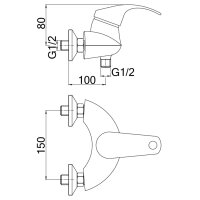 Einhandmischer Duscharmatur CHILI